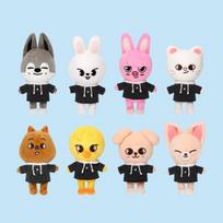 Stray Kids SKZOO pliušiniai žaislai ir oficialūs MD gaminiai – SKZOO VISUR VISAME PASAULYJE SEULE laikinoji parduotuvė Riboto leidimo SKZOO Plush Mini Ver [BbokAri] black