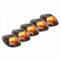 Dodge Ram 1500/2500/3500/4500/5500 4x4 /Visureigiui / SUV / Džipui / Kemperiui LED Kabinos Stogo Posūkio/Gabaritiniai Žibintai 5PCS-9LEDS-Amber black