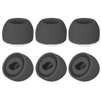 6 VNT. „Samsung Galaxy Buds Pro“ ausų antgaliai Silikoniniai ausų antgaliai Pakeičiami ausinių dangteliai Ausinių antgaliai Ausų kištukai Ausinių priedai juoda