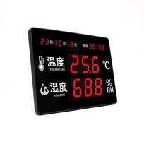 AOGAN Pramoninis didelio ekrano temperatūros ir drėgmės matuoklis su didelio tikslumo skaitmeniniu patalpų ekranu ir aliarmu AS206A AS208A time display black