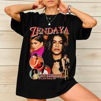 Ruby Rue Zendaya New Arrival T Shirts Unisex Women 100 Cotton Tee Shirt Clothing 4XL brown