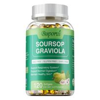 Natūralūs Graviolos Ekstrakto Kapsulės, Graviolos Ekstraktas, Lengvai Įsisavinamas, Tinka Suaugusiems 120*1 blue