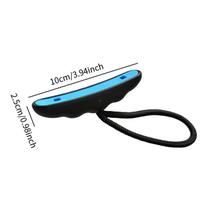 2Pcs Kayaking Accessories Kayak Handles Toggle Boat Rope Handles Lightweight Sleek Universal with Cord for Rowing Surfing black