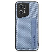 Raskite X9 Pro X5 Lite X7 X8 Ultra 5G Odinis dėklas su kortelių laikikliu Anti-theft Piniginės Laikiklis Funda skirtas OPPO Find X 9 8 X 5 Lite 9X Dangtelis Find X9 Pro mėlyna
