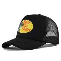 Beisbolo kepuraitė žuvies šilkografija tinklelio snapeliu kepurė vyriška ir moteriška tinklelio kepurė žygio kelionės skrybėlė nuo saulės adjustable black