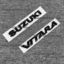 AAGJ1 Suzuki Vitara priekinių grotelių emblema, galinių durelių ženklelis, blizgus juodas ABS logotipas, automobilio išorės lipdukas, lipdukai, priedai