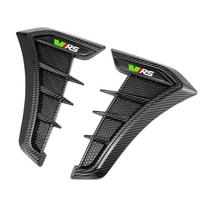 DCLR3 2vnt. Anglies Juodos Spalvos Automobilio Šoninės Sparno Lipdukai Decals Kėbului Skoda VRS Octavia Kamiq Kodiaq Karoq RS Superb Fabia Priedai black