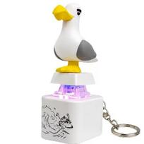 Tikro Garso Žuvėdros Mygtuko Raktų Pakabukas Suaugusiųjų Klaviatūros Clicky Raktų Pakabukas Suaugusiems Vaikams Button battery white