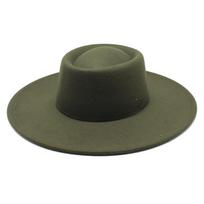 Klasikinė vilnos veltinio fedora su lygiu pynimu suaugusiems Unisex Apsauga nuo saulės ir šilumos Color O black