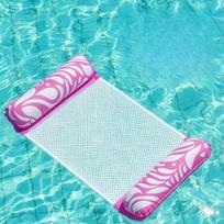 4 viename pripučiamas baseino plūduras Vandens hamakas Daugiafunkcinė poilsio kėdė Plaukimo plaustas 1pc Inflatable Float violetinė