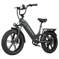 Elektrinis dviratis Maxtron Camel 20 colių padangos 500W variklis Visureigis Suaugusiųjų elektrinis dviratis 48V 18Ah Dvigubas hidraulinis stabdys 7 greičiai Maksimali apkrova 150 kg pilka