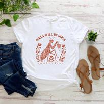 Merginos bus merginos Manto T-shirt Feministinis vabzdžio grafinis marškinėlis Senovinis botaninis Manto marškinėlis Gamtoje mėgstančiojo dovana S balta