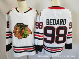 NHL ledo ritulio marškinėliai Blackhawks komandos marškinėliai 98# BEDARD vyriškas dydis 86 siuvinėti ledo ritulio marškinėliai tarpvalstybinė didmeninė prekyba L