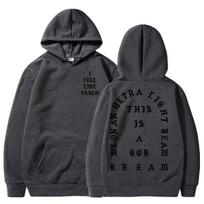 Jaučiuosi kaip Pablo Hoodies Vyriška Mada Raidžių Grafika Spausdinti Megztiniai Moteriški Šaunūs Laisvalaikio Harajuku Su Gobtuvu Puloveris Oversized L gray