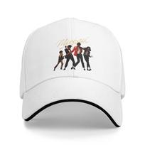 MJ king of pop  The Musical Moonwalk Tribute Iconic Silhouette Sandwich Hats Men Hat Sports Cap Adjustable Baseball Cap Autumn One Size white
