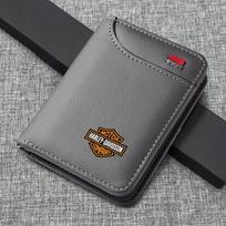 PU odos automobilio emblema Mini kortelių piniginė Nešiojama maža piniginė Harley Davidson Pan America ADV 1250 PA1250 PANAMERICA gqtsu22 pilka