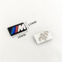 3D Car Steering Wheel Hub Caps Center Emblem Sticker DIY Sticker For BMW M F31 F34 F32 E52 E53 E60 E90 E91 E92 E93 Performance CUQ1 4pc white