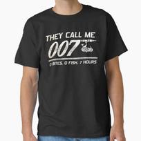 007 Žvejyba Nėra kibimų Nėra žuvų 7 Valandos Marškinėliai XXXL black