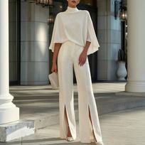 Women's Color Cotton Linen Two-Piece Set Sleeveless Top and Pants M balta