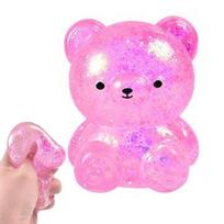 Fidget Meškinukas Žaislas Squishys Blizgantis Guminukas Needoh Blizgantis Kubas Streso Atsipalaidavimo Žaislas Splat Atsipalaidavimas Vent Atsipalaidavimo Žaislas rožinė