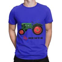 Vintažinis traktorius D15 Deutz iliustracija Naujiena 100% medvilnės marškinėliai Deutz Fahr Viršūnės Marškinėliai Unisex 2XL brown