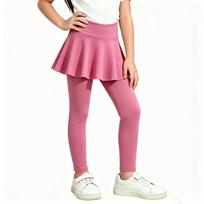 Kids' Color -Lined Casual Pants with Elastic Waist for Everyday Wear 140 karšta rožinė spalva