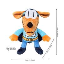 New Dog Man Plush Toy Dogman Petey The Cat Cloak Puppy Chief Stuffed Animal Soft Doll Plushie Figure Fan Birthday Christmas Gift orange