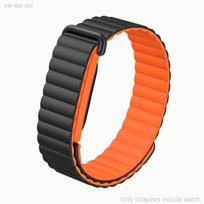 Silikoninis magnetinis dirželis Google Fitbit Air, guminė apyrankė, lauko sporto juosta, riešo apyrankė moterims, vyrams For Google Fitbit  Air oranžinė
