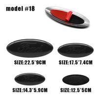 Automobilio priekinių grotelių emblema, galinių durelių bagažinės logotipo ženklelis Ford Fiesta Focus 2 3 Mondeo Edge Ranger Fusion Kuga S-MAX Transit priedams Ford 22.5X9cm