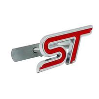 3D Metalinės Raidės ST Logotipas Automobilio Priekinės Grotelės Emblema Ženklelis Lipdukai Ford Focus Edge Explorer Mondeo Fiesta Escape Aksesuarams gray