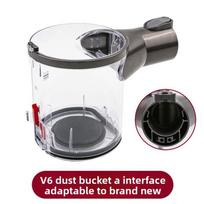 For Dyson V6 Type A Vacuum Dustbin With Bottom Cover Replacement For Home Cleaning Red gray