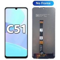 6.74  Display For Realme C51 C53 LCD Display Touch Screen Digitizer Assembly For Realme C53 LCD Display Replacement C51 NO Frame white