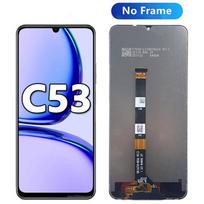 6.74  Display For Realme C51 C53 LCD Display Touch Screen Digitizer Assembly For Realme C53 LCD Display Replacement C53 NO Frame blue