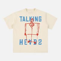 David Byrne Suit Tshirt Retro 80s Music Band Graphic Tee For Talking Heads Harajuku Y2k Casual Tshirt Men Women Streetwear 4XL white