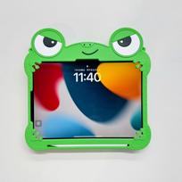 Animacinė varlė Vaikams Stovas Planšetinio kompiuterio dėklas Samsung Galaxy Tab A11 8,7 colio SM-X130 SM-X135 A9 8,7 SM-X110 SM-X115 Silikoninis dangtelis Tab A11 (A9) 8.7inch green