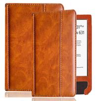 Compatible with Pocketbook Touch HD1 PB631/ Touch HD2 PB631 Plus Tablet case, Full Coverage Ultra Slim Leather Cover Case PB 631 ruda