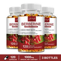 Airboy berberino HCl 1000 mg 120 kapsulių - Augalinė formulė, kasdienė savijauta, metabolizmo palaikymas 120*3