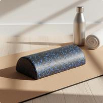 Half Round Foam Roller Fitness Semicircle Brick Versatile Design for 60CM_Camouflage gray