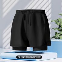 Vyriškos greitai džiūstančios maudymosi kelnaitės su dvigubo sluoksnio nepermatomu dizainu Maudymasis Bėgimas Sportas Vandens sportas 4XL Recommended for 170-190cm waist