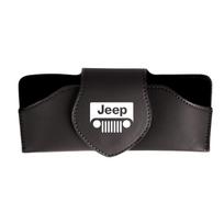 Auto Glasses Storing Case Leather Car Sun Visor Sunglasses Storage Clip For JEEP JK Renegade Patriot Wrangler Trail Hawk Rubicon 1PC black