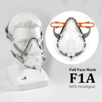 BMC F1A viso veido kaukė CPAP Auto CPAP BiPAP kaukė pageidavimų galvos apdangalai miego apnėjos knarkimui žmonėms L