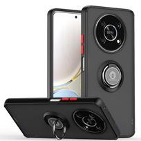 KEYSION Fashion Matinis skaidrus telefono dėklas, skirtas Honor X9 5G X30 Skaidrus smūgiams atsparus telefono dėklas, skirtas Huawei Honor Magic 4 Lite for Magic 4 Lite black