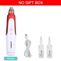 Belaidis mikroadatinis rašiklis nuo raukšlių randų šalinimo įtaisas MTS Derma Pen Beauty Skin Care Kit SPA grožio prietaisas NO GIFT BOX white