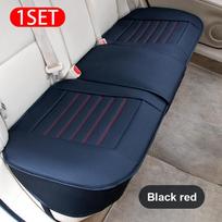 SEAMETAL universalus automobilio sėdynės užvalkalas Prabangus odinis pagalvėlė, pilnai apsuptas apsauginis kilimėlis 1pc rear seat raudona/juoda