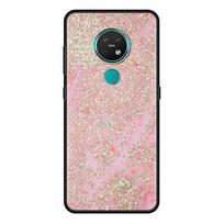 Auksinis rožinis blizgus spausdintas mobiliojo telefono dėklas, skirtas Nokia 5.4 7.2 3.4 5.3 2.3 3.2 8.3 5G 2.4 2.2 4.2 1.3 1.4 C20 G20 X20 Coque Coque Nokia 7.2