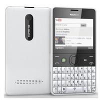 Atnaujintas originalus Nokia Asha 210 2013 mobilusis telefonas Dual SIM Simple Set balta