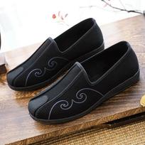 Kovos menų Kung Fu batai Guminis padas Tai Chi sportbačiai Kinų tradiciniai seni Pekino batai Wing Chun karatė Unisex 40 black