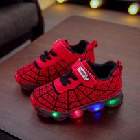 21-36 Vaikai Vaikai Kūdikiai Merginos Berniukai Animaciniai Led Šviečiantys Sportiniai Sportiniai Batai Batai Vaikiški Laisvalaikiai Sportiniai Batai Zapatos 33 raudona