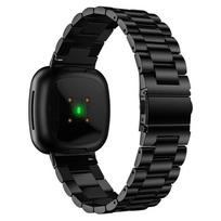 Laikrodžio apyrankės metalinis dirželis skirtas Fitbit Versa 4 / Sense 2 dirželis Fitbit Versa 3 2 klasikinis apyrankės keitimo apyrankės priedai Fitbit Sense 2 black