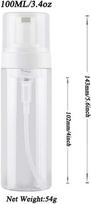 2 x 100ml Putojantis Dozatorius su Pompa, Skaidrus Plastikinis